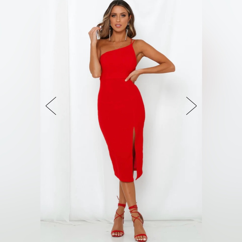 Hello Molly Taking It Back Red Dress - Picture 3 of 5
